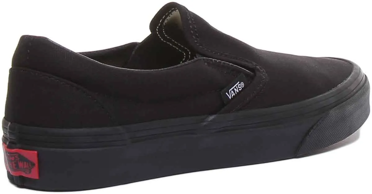 Vans Classic Classic Slipon In Black Black For Men