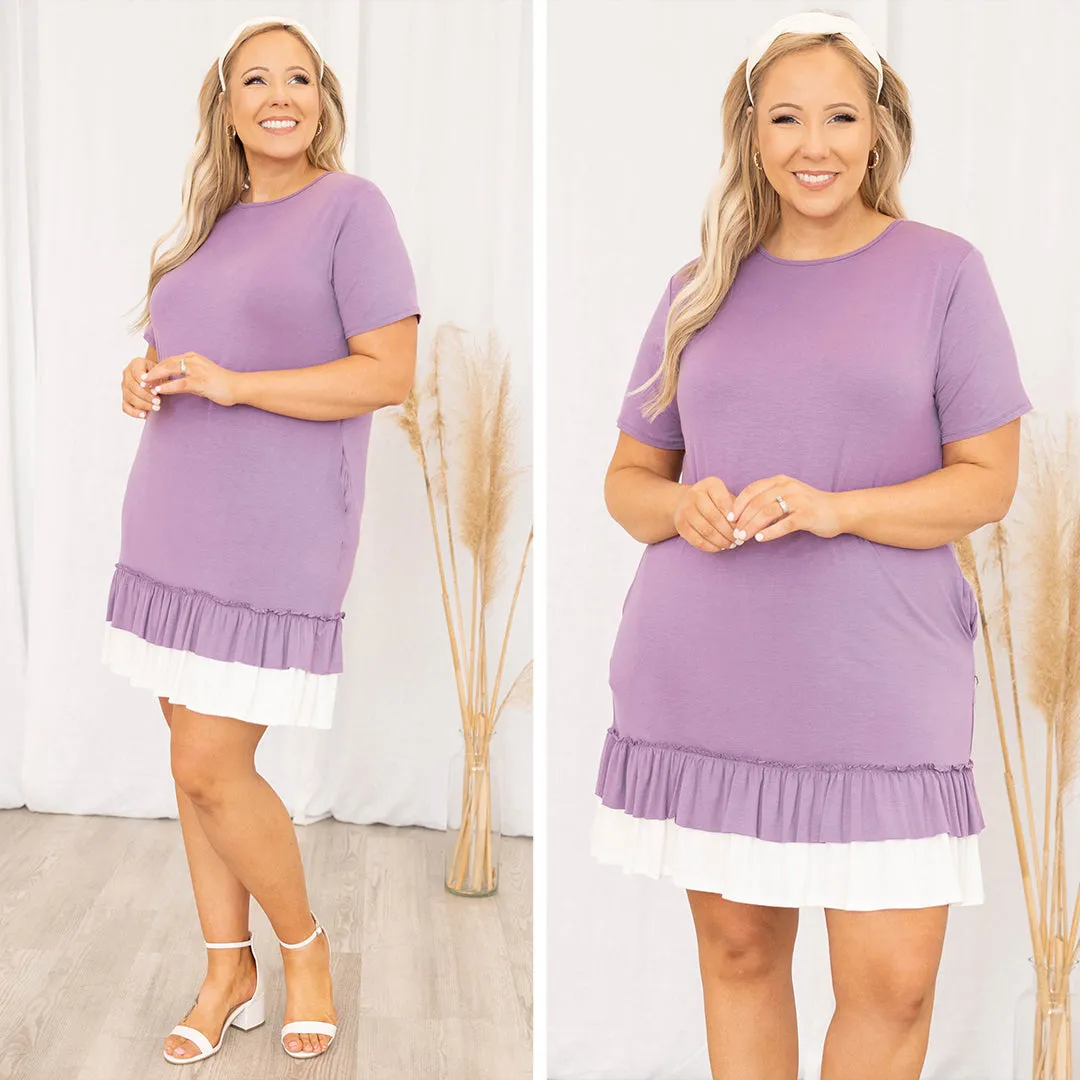 Welcome To My World Dress, Dusty Lilac