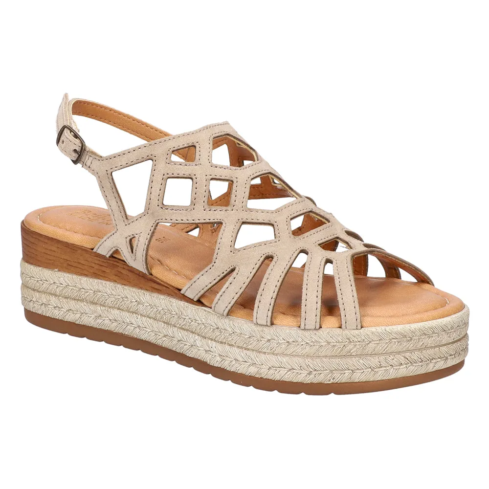 Zip-Italy Espadrille Wedge Sandals